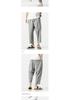 2025 Summer Men's Plus Size Cotton Linen Cropped Trousers - Chinese Style, Japanese Loose Fit, Casual Straight Pants