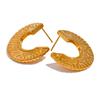 Boucles d'oreilles Géométriques Rondes Inhabituelles Yhpup en Acier Inoxydable Imperméables Anti-Rouille Métal Vintage Bijoux d'Oreilles Attractifs Cadeau Enseignant
