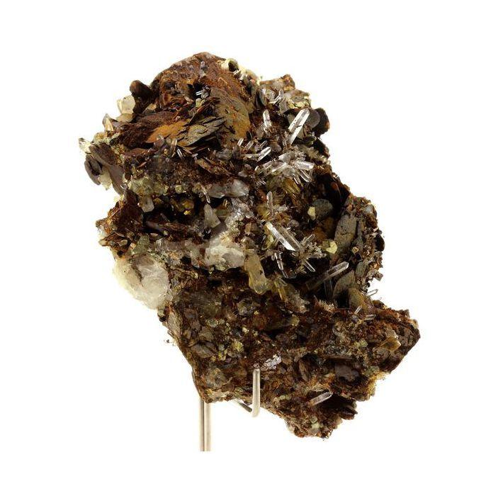 Pierres et Minéraux. Siderite, Quartz , Pyrite. 1076.0 ct. Mésage Mine, Saint-Pierre-de-Mésage, France.