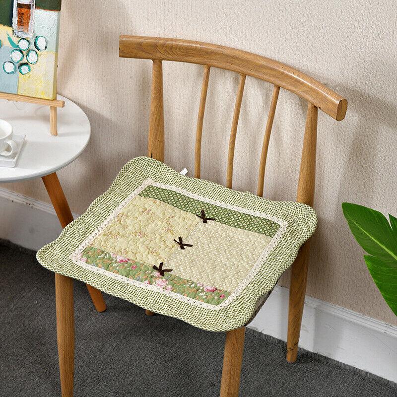 Podložka na židli s kravatami Polštář na židli Farmhouse Květinová kuchyně Jídelní sedák G