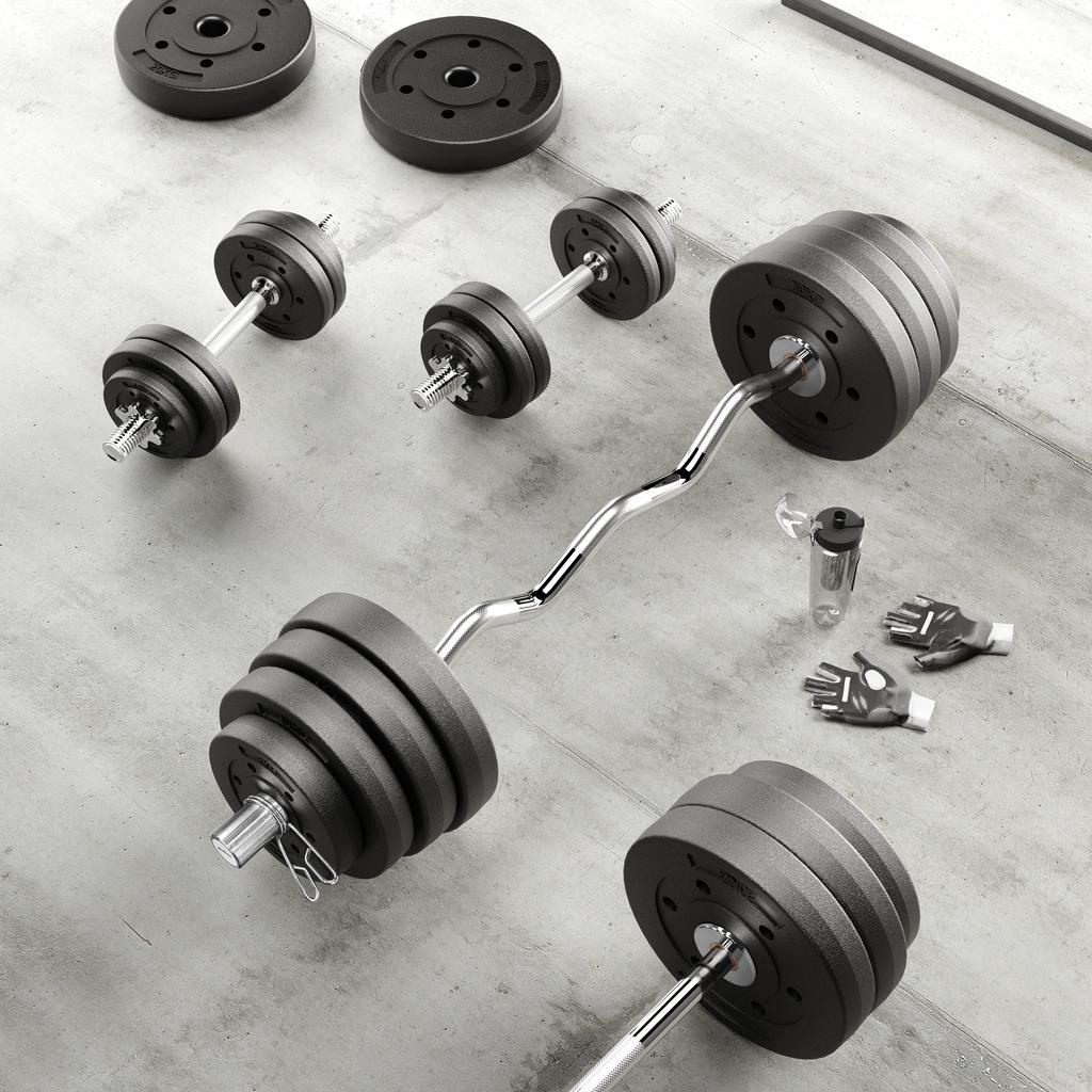 Bituminous Olympic Weight Set 2X10Kg, 51Mm Hole For Rebel Barbells