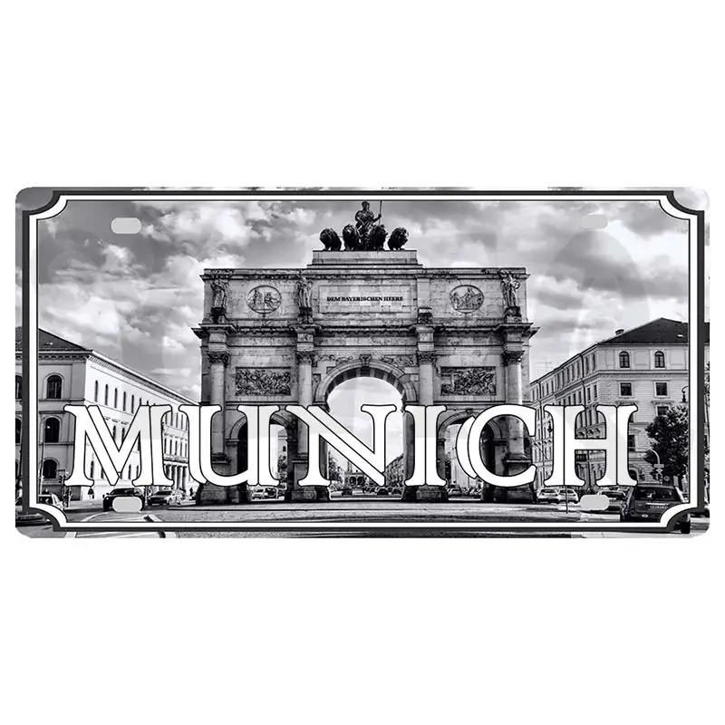 YZFQ30X15CM Egypt Ibiza Munich  Halkidiki  Minorca City Island Metal Tin Sign Travel Souvenir Wall  Home Carft Decor DC-1369B