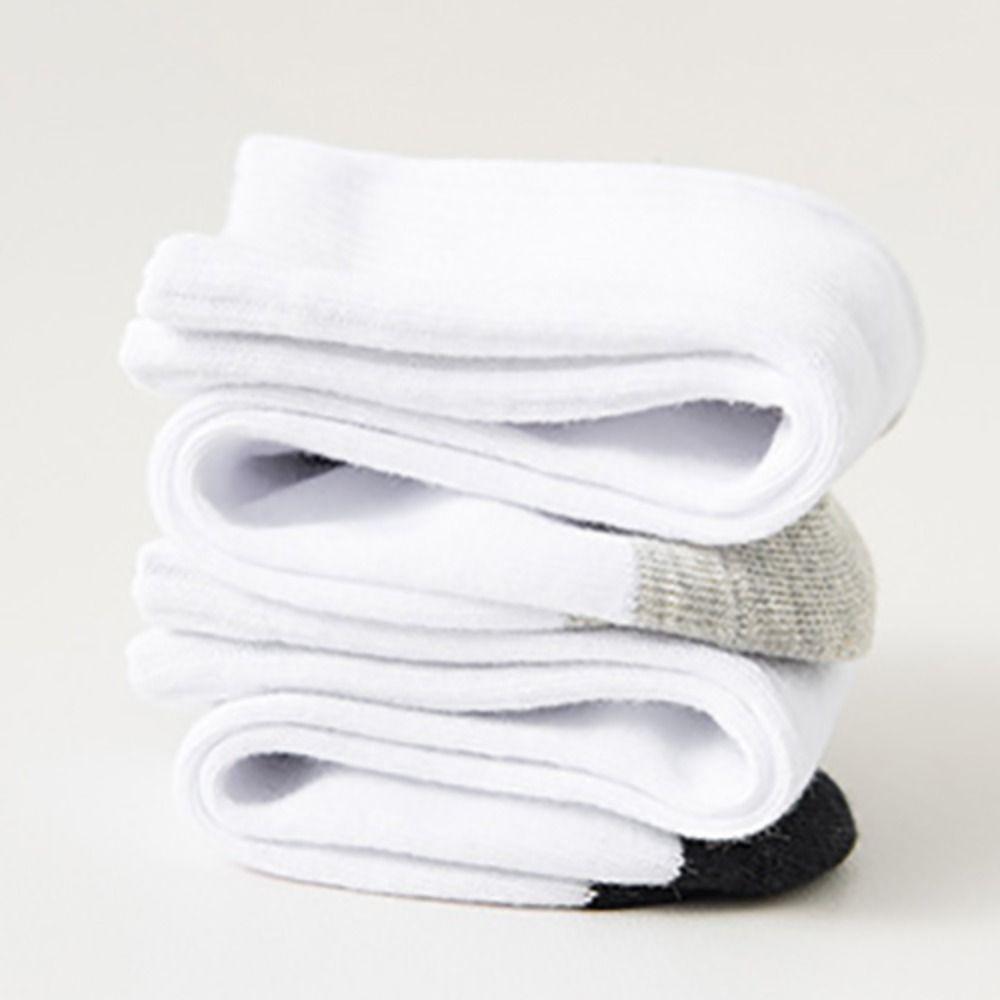 4/6Pairs Hosiery Men's Mid-calf Socks Non-slip Sports Sock Fashion Men Tube Socks Female