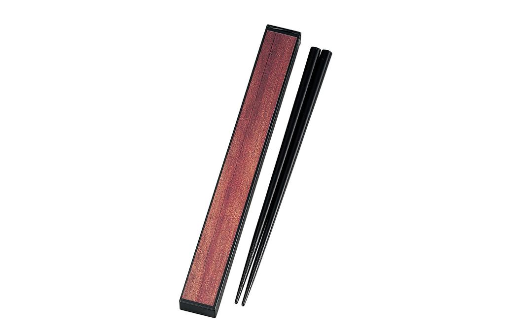 Tatsumiya GRAIN Square Chopstick Case 33294 Set, Rosewood, 21,