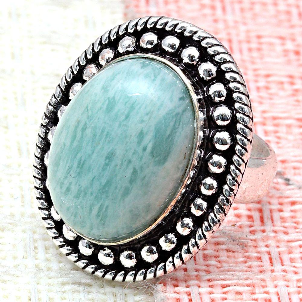 Amazonite Gemstone Handmade Silver Jewelry "6"