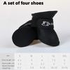 A Group Of Four Multi-Color Pet Rain Shoes Silicone Non-Slip Waterproof Dog Shoes Pet Supplies Dog Foot Cover