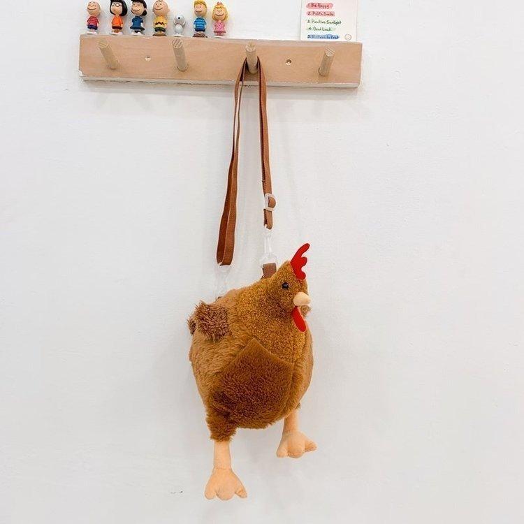Going Out Cute Handbag New Plush Ugly Cute Large Capacity Doll Bag Chicken