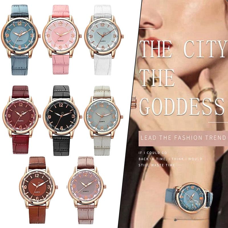 Womens Quartz Versatile Wristwatch Jewelry Gifts Elegant Ladies Watch Casual