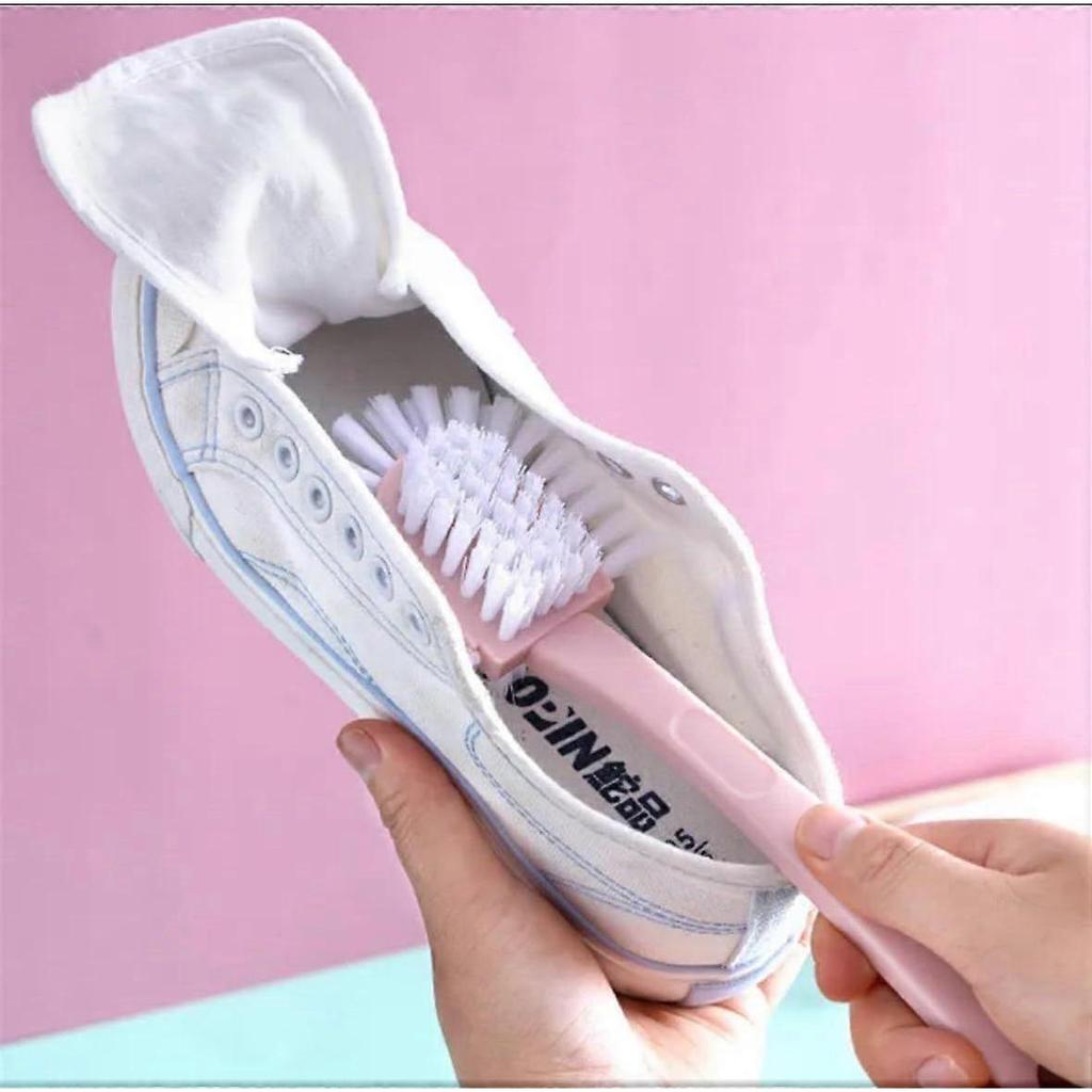 Scrub Brush for Shoes & Sneakers - Double Sided Cleaning Brush, 3 Color Pack