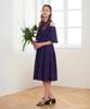 L By L Purple Off-Shoulder Flare Dress