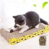 Interactive Pet Cat Scratching Board Wear Resistant Cat Corrugated Cardboard Pad  Relieve Boredom