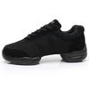 Dance Shoes Men Woman Modern Soft Outsole Jazz Sneakers Aerobics Breathable Lightweight Male Dancing Fitness Sport Black