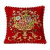 Flowers Embroidery Cushion Cover Embossed Pillowcases Jacquard Pillow Cover for Living Bedroom Home Decor 45x45cm