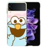 Funny Cookie M-Monster Phone Case For Samsung Z Flip 6 7 5G Galaxy Z Flip 5 4 3 5G Cases Shockproof Hard Cover TPU