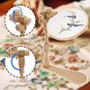 Beech Embroidery Frame Hoop Stand Adjustable Cross Stitch Hoop Desktop Stand DIY Sewing Arts Crafts Needlework Sewing Tools