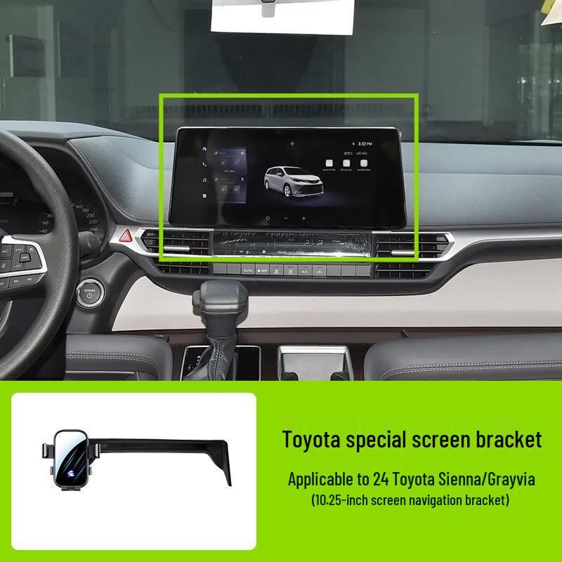 Toyota Auto-Bildschirm Handyhalter - Horizontale Stumme Spiegel-Navigationshalterung