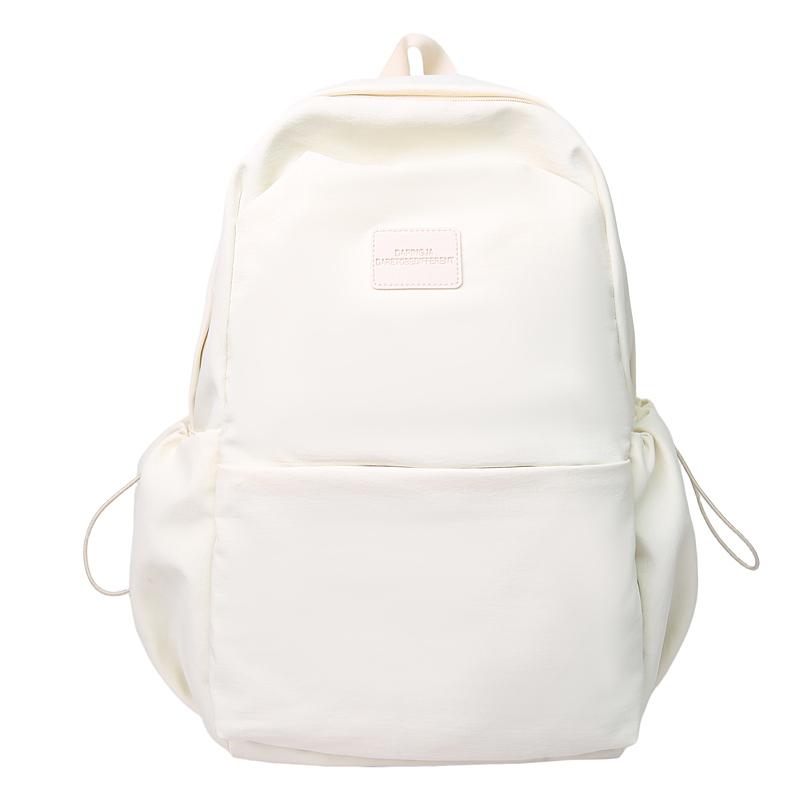 

Junior Senior High School Student Schoolbag Women s Large Capacity Backpack бежевый