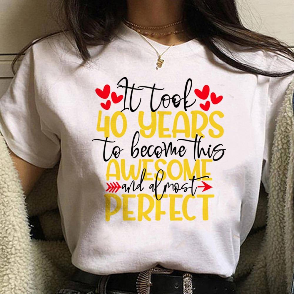 Birthday T Shirt Women Japanese Tee Female Graphic Comic Clothing Summer Sleeved Tops