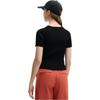 FILA Original Lifestyle Casual Series Fashion Simple Slim Fit Short Sleeve Raglan T-Shirt Women T-Shirt Black F11W529401F-BK