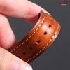 18mm 19mm 20mm 21mm 22mm for Omega Vintage Oil Wax Leather Watch Strap Brown Pin Buckle Head Layer Cowhide Watchband Accessories