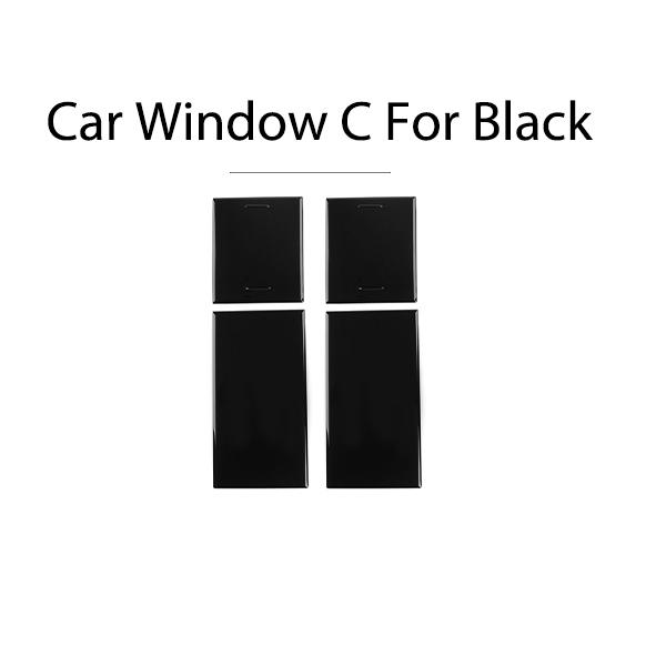 For Hyundai Santa Fe MX5 2024 2025 Exterior Style Accessories 4PCS Car Window C Window D Pillar Post Trim Cover Window C Black