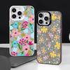 Garden Flowers Pattern Phone Phone Case For iPhone 17 16 15 14 13 12 11 Pro Max 16e 17e Plus Bumper Shockproof Hard Coque Cover