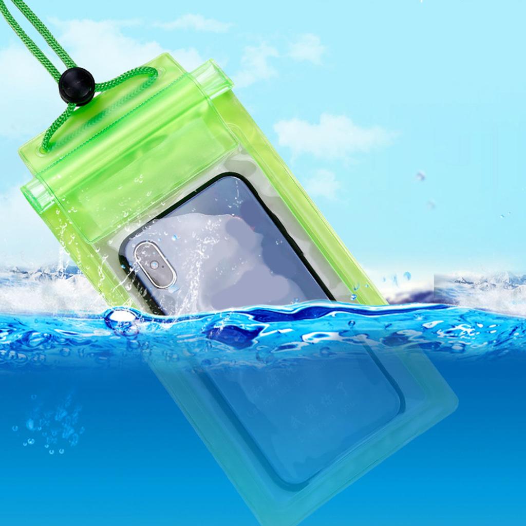 Handy Wasserdichte Hülle PVC Transparent Drei Schichten Versiegelt Handy Trockentasche für Rafting Strand Schwimmen