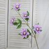 Künstliche Blume Europäische Simulation Clematis 5 Köpfe Kunstblume für Hochzeitssträuße