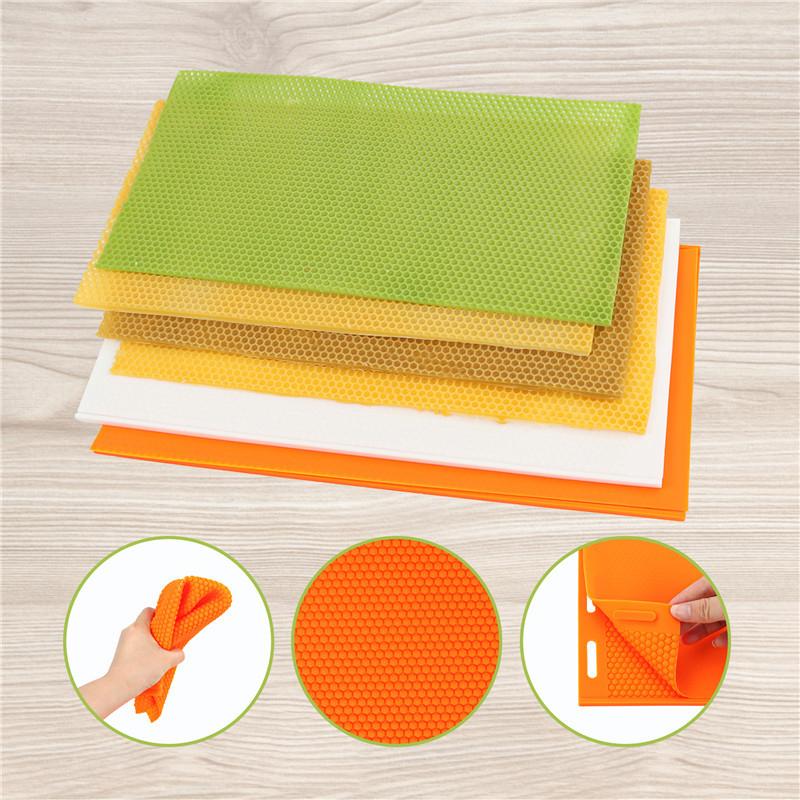 1Pc Stampo per fogli di cera d'api Stampo per fondamenta in silicone a nido d'ape Pala per alveari Apicoltura Beeware Strumenti per la produzione di cera d'api