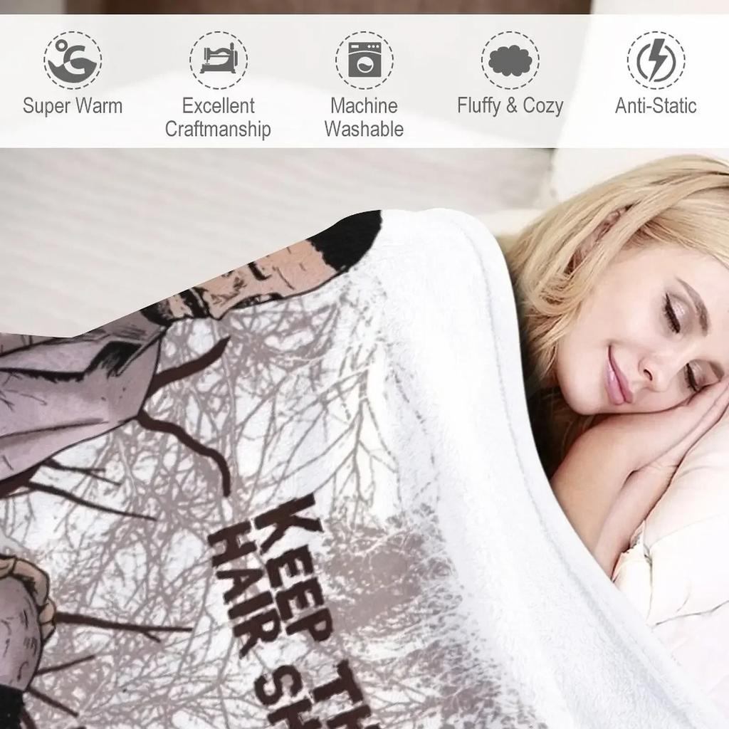 Walking Dead - Lee And Clementine Throw Blanket Durable Warm Blanket For Daily Home Use