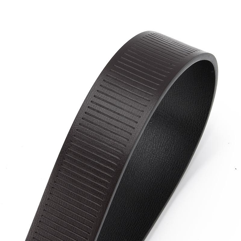 Wearing Toothless Automatic Buckle Belt Men's Genuine Leather Belt  Cowhide Korean Style Casual