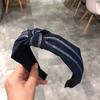 Fabric headband female Yiwu headdress jewelry autumn and winter feeling wide edge versatile high skull top headband hairpin