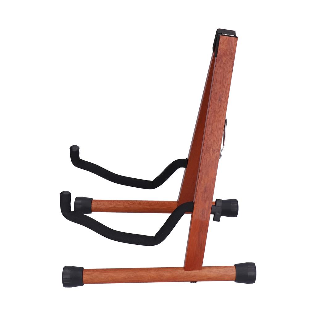 Guitar Stand Wood Holder Folding Adjustable Frame for Acoustic Classic Electric Bass Ukulele