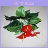 Anthurium Andraeanum Linden Artificial Plant With Silk Flowers For Home Decor And Tabletop Display