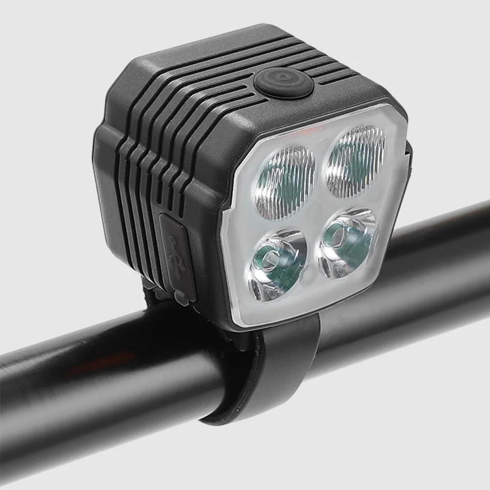 LED Bike Front Light Front Bike Headlight USB Charging with Horn Cycling Safety Flashlight 7 Light Modes for Night Riding