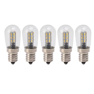5 Stück E12 LED-Lampe Hohe Helligkeit 120V Kühlschranklampenbirne mit 24 Stück Perlen für Kühlschrank