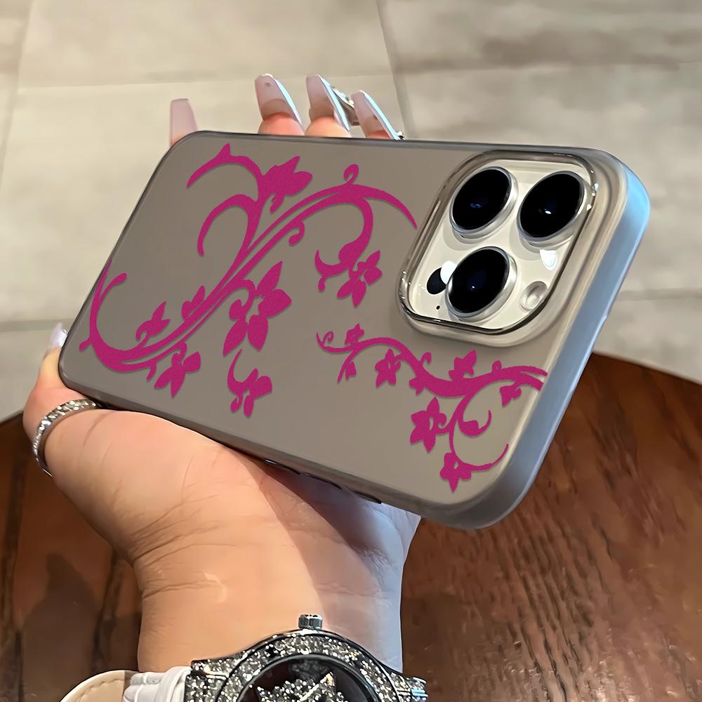 Beautiful Simple Flowers Phone Case For Iphone 17 14 11 13 12 Air 16 15 Pro Max Stylish Anti-Drop Protective Personality Funda