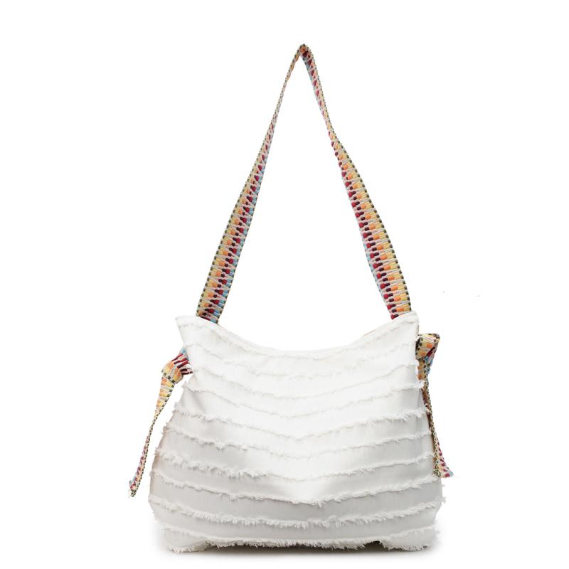 

Solid Simple Large Capacity Nyl Shoulder Bags Zipper High Quality Casual Versatile Fresh Women s Crossbody Bags 2026 New бежевый