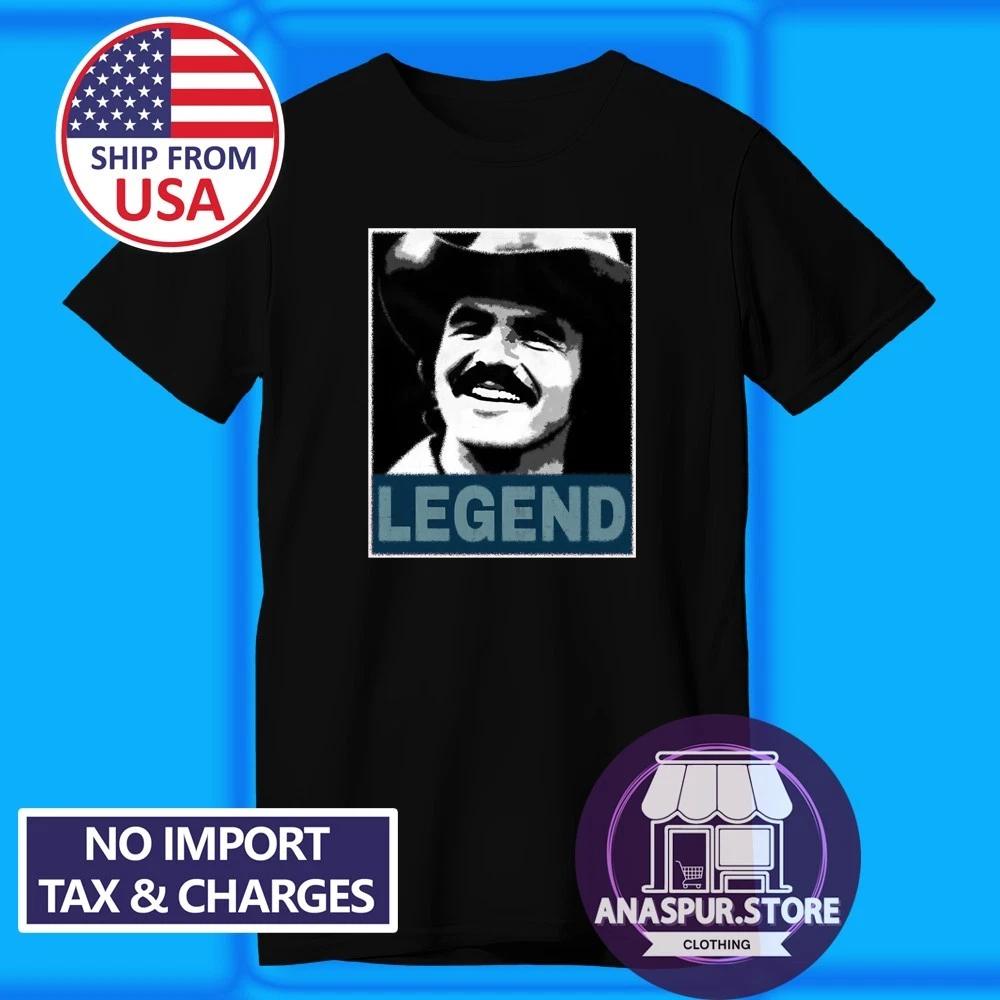 

Legend Burt Reynolds Smokey And The Bandit Men s Black Size S-5XL S