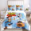 3pcs Toy Story Characters Quilt Cover Set - Soft and Cozy Bedroom, Guest Room and Dorm Decorative Bedding 3-Piece Set 1 Quilt Cover + 2 Pillow Sh