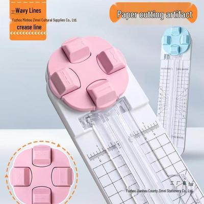 Four-in-One Manual Paper and Photo Cutter with Perforation for Office Use