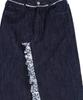 Monkey Flower Pants Remodeling Paisley Patch Long Denim Skirt/Sf7Wdp01F