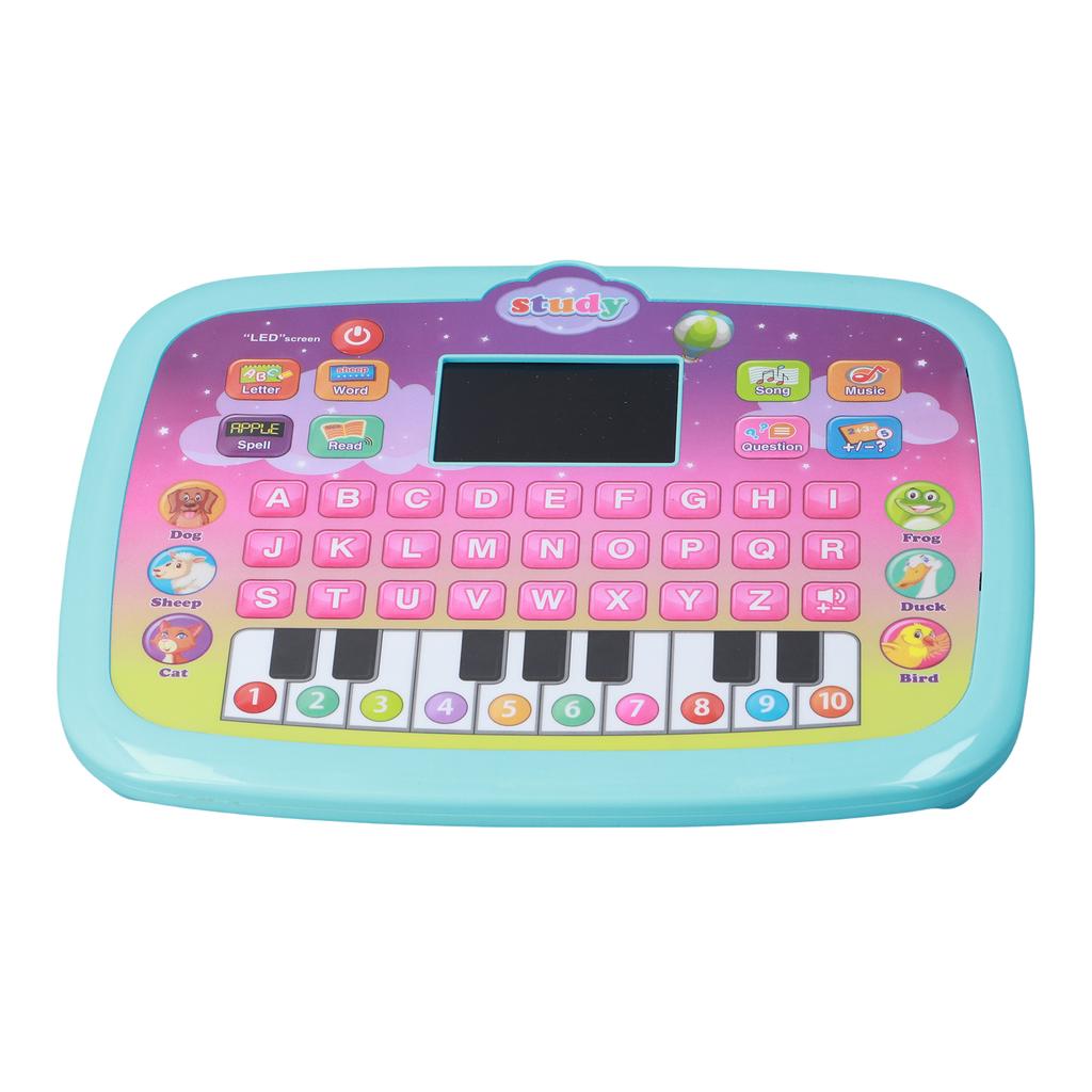 Early Educational Toy Learning Tablet Toddler Computer Toy with LED Screen Display 8 Learning Modes Gift for Age 3 6