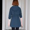 Fashion Double-Sided Wear Trench Coat Women's Mid-Longth Spring Autumn Women's Coats Tops   Hooded Jacket  Women Top