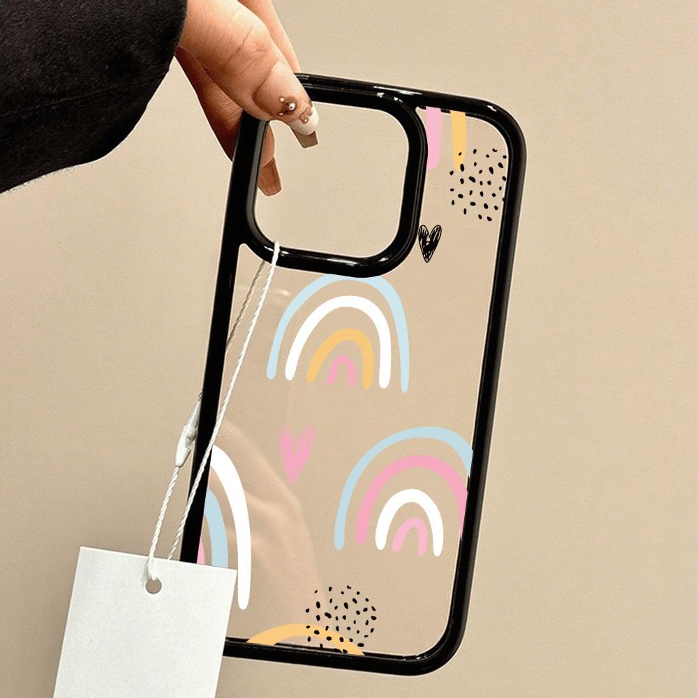 Acrylic Phone Case for iPhone 11 12 13 14 Pro 12 14 16 Pro Max for Samsung A16 A36 A56 S24 FE High-quality Painted Anti-fall Mobile Phone Case