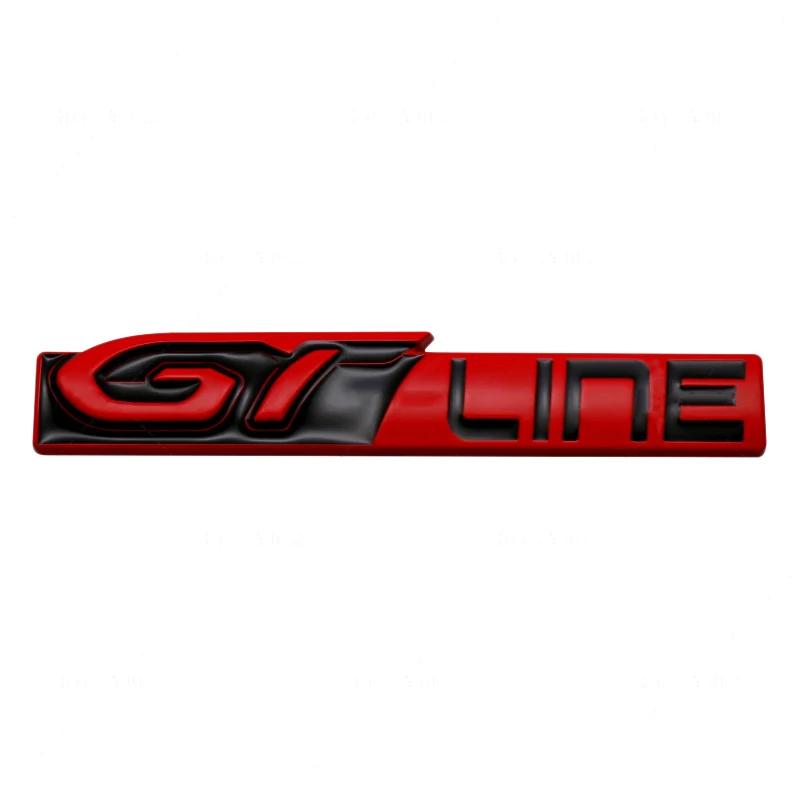 Bil Skärm Sido Klistermärke Bagageutrymme Metallmärke Emblem För GTI GT GTline GT RCZ 406 405 205 3008 206 208 408 508 407 107 307