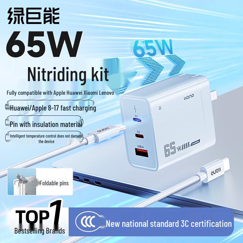 LLANO GaN Fast Charger for Laptops & Mobile Devices