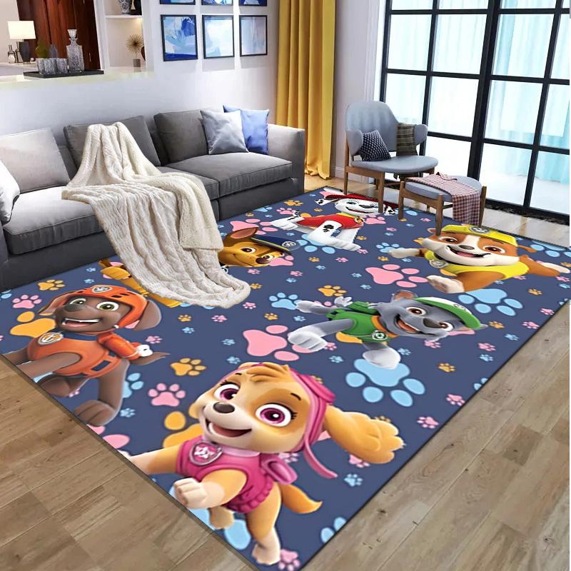 Jungle Pups Pattern Rug, Indoor/Outdoor Mat, for Picnic, Gameroom, Bedroom, Office, Living Room, Home Decor Carpet, Birthday Gift