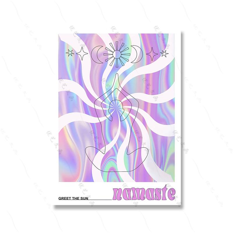 Abstract Gradient Color Block Human Body Quotes Wall Art Canvas Painting Nordic Nude Poster Print Picture Living Home Room Decor