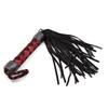 VaHppy Leather Whip SM BDSM Sex Games Toys Role Play 38CM 120G Tassel Tail Cowhide Braided Handle 7colors